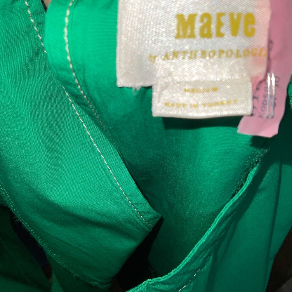 Maeve Vibrant Green A line Dress - Picture 6 of 9